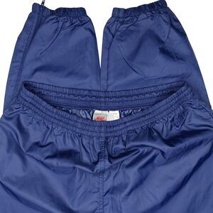Vintage Nike Windbreaker Track Pants Size Large Navy Blue Y2K Zip Leg
